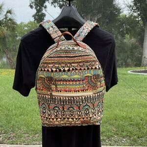 Sakroots Coated Artist Circle Bag Large Laptop Backpack